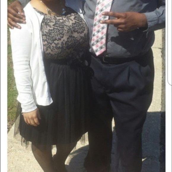 Flower print tulle dress. Size L - Picture 4 of 4